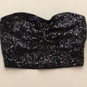 Express Black Sequins Bralette